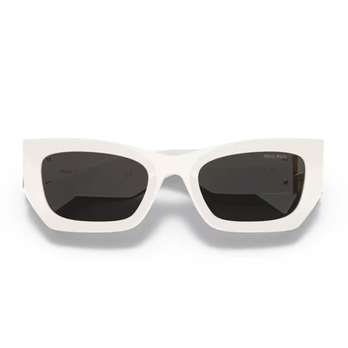 miu miu 0mu 09ws 1425s0 bianco sunglasses
