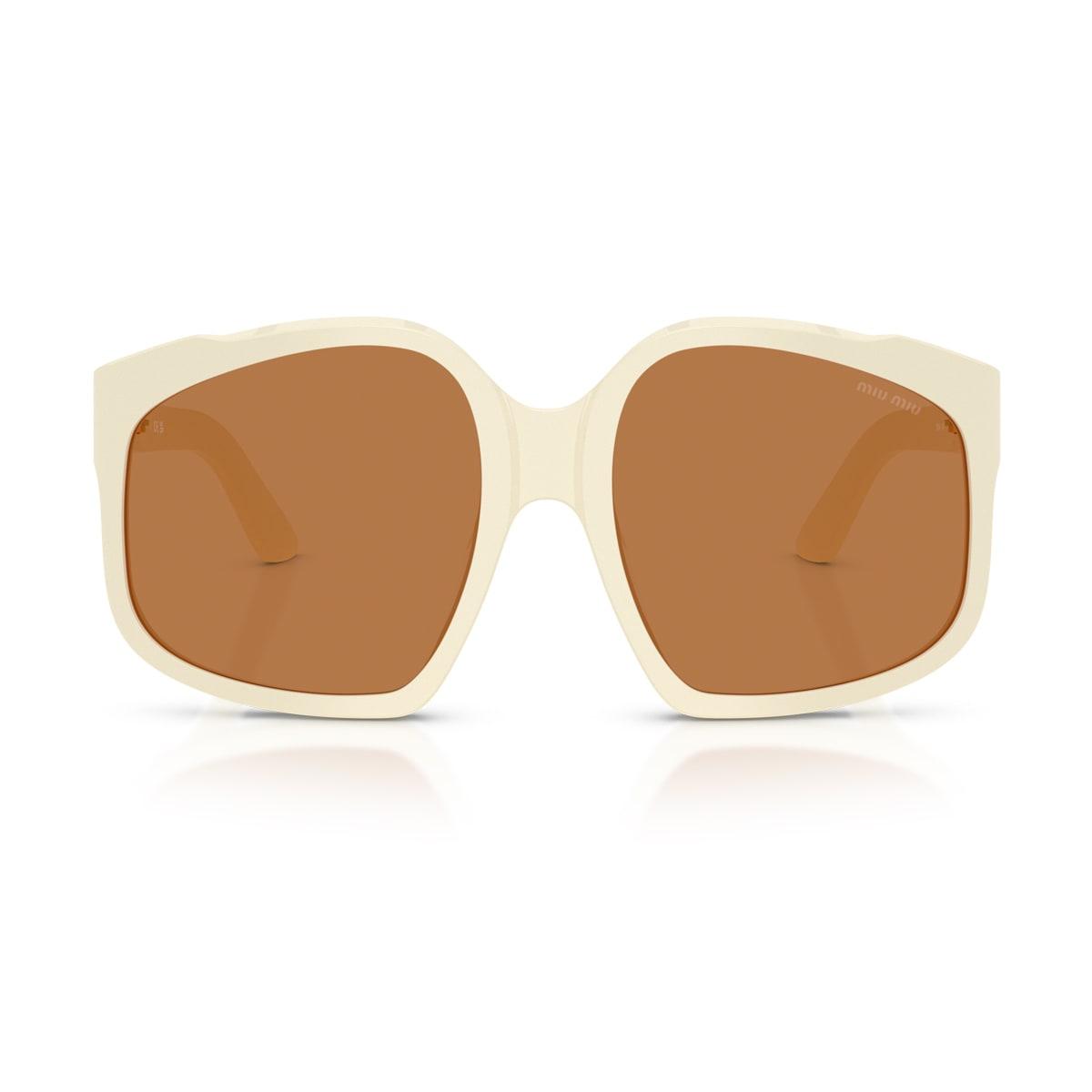 miu miu 0mu a07s ombre 21d90q - white milk sunglasses