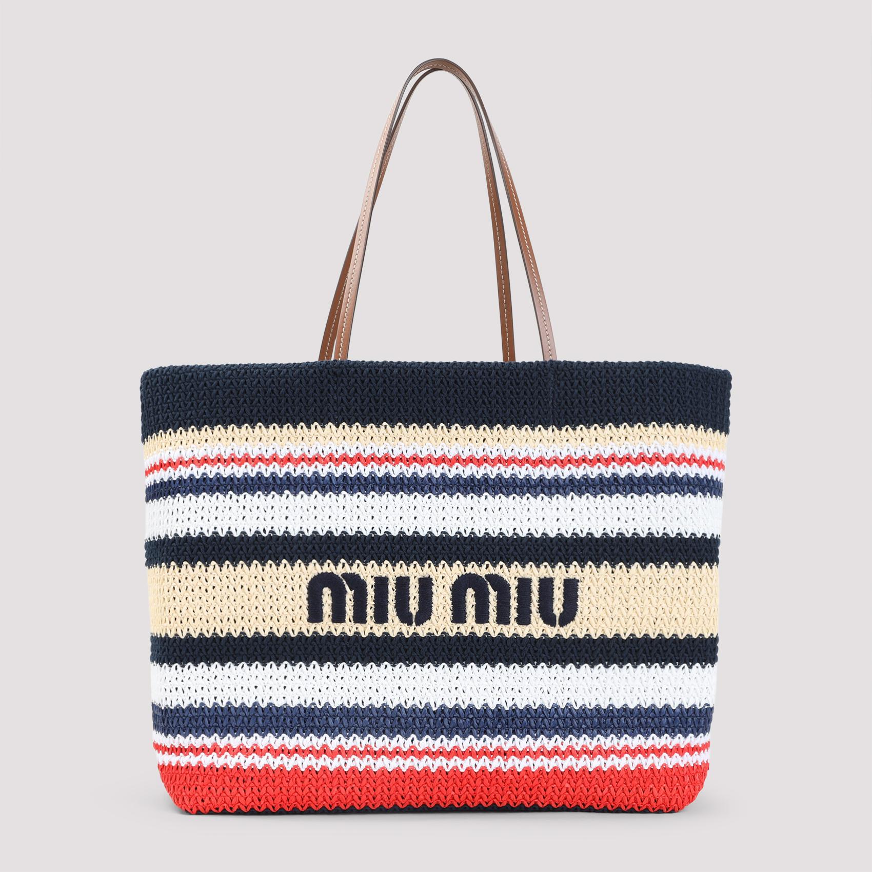 miu miu bag multicolour cotton polyester calf leather - women