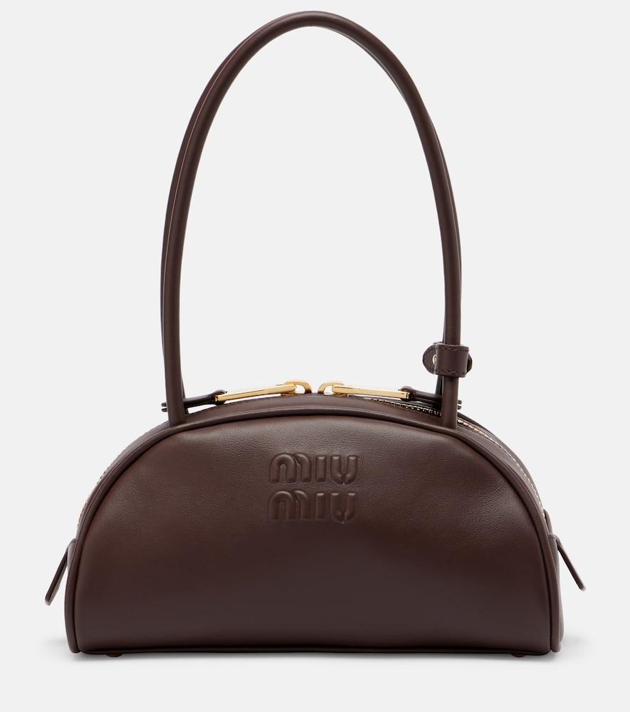miu miu beau small leather shoulder bag