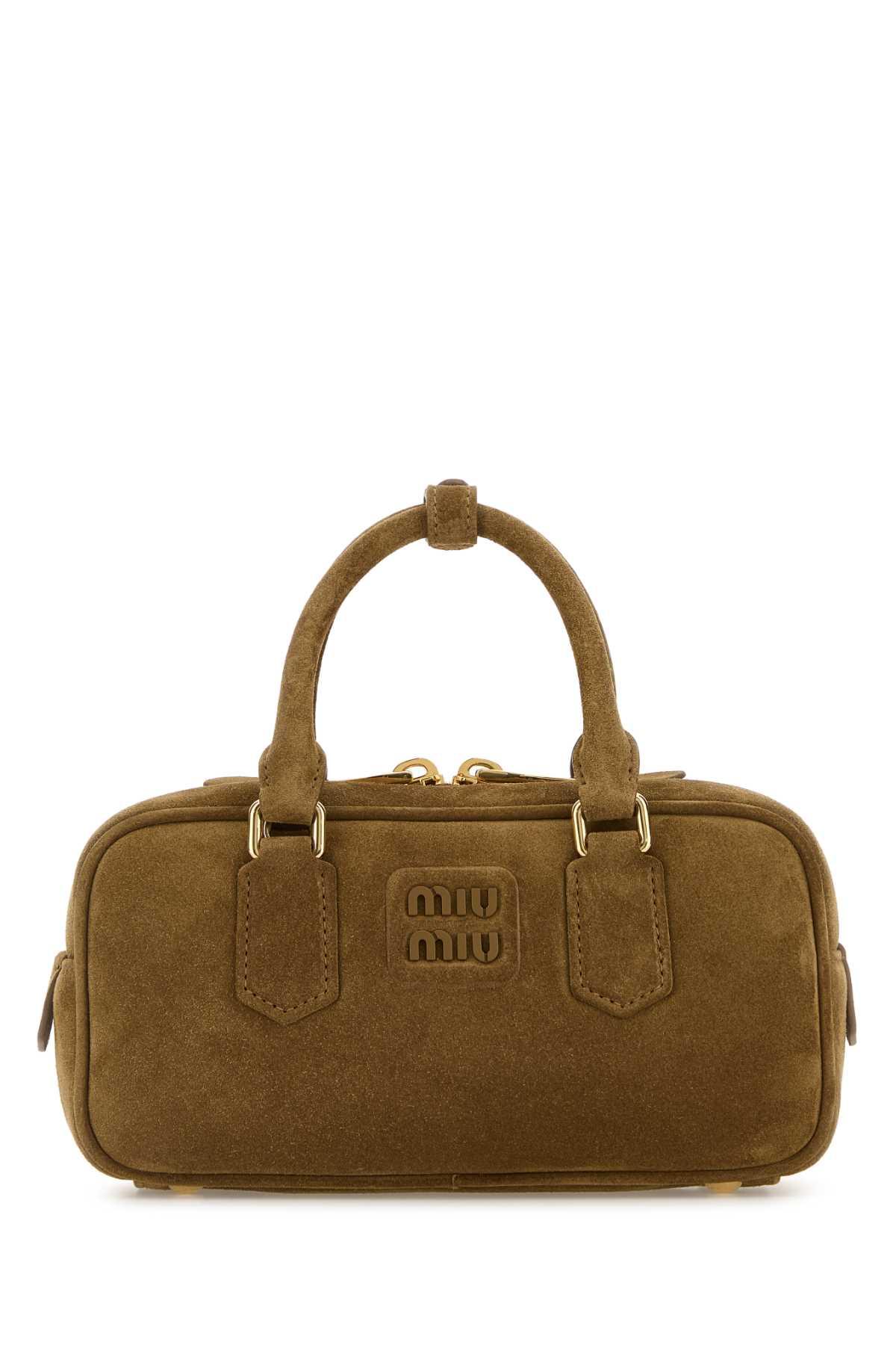 miu miu biscuit suede arcadie handbag