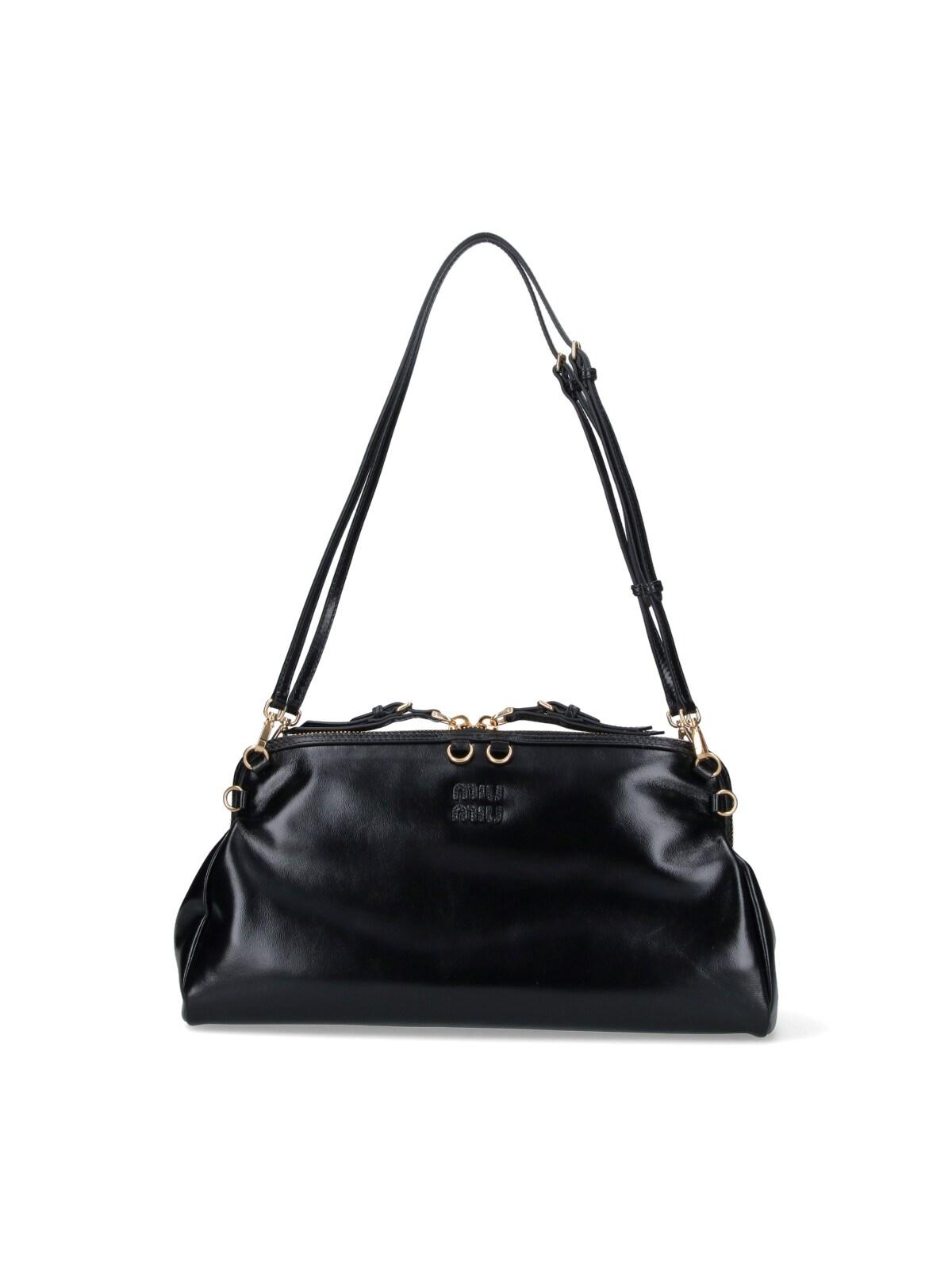miu miu calf leather shoulder bag