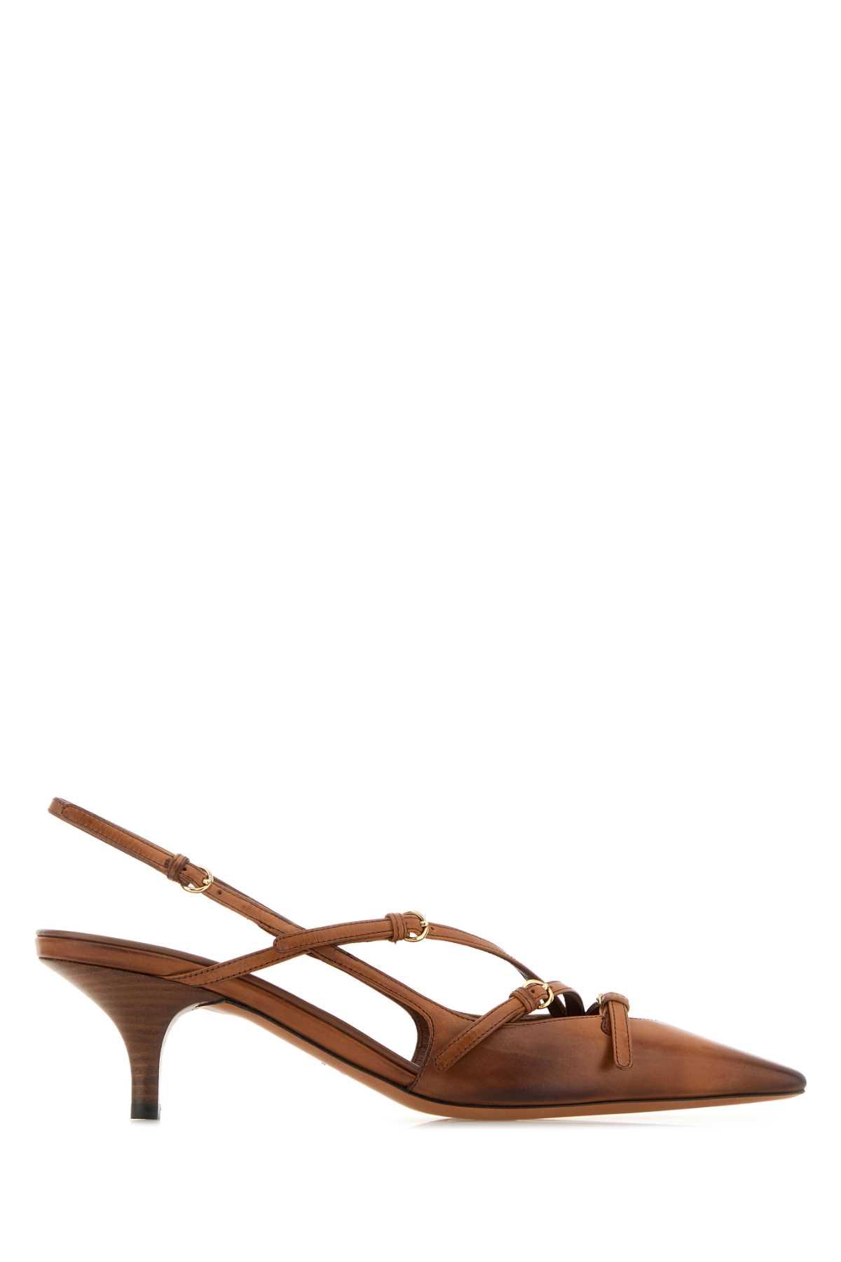 miu miu camel leather pumps