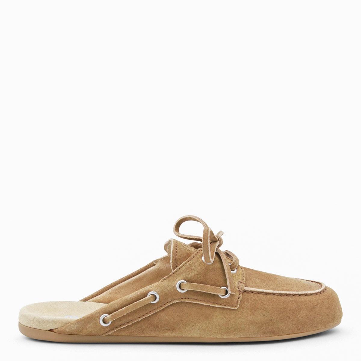 miu miu cannella leather loafers