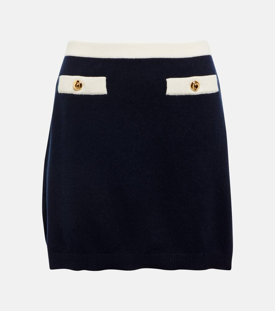 miu miu cashmere miniskirt
