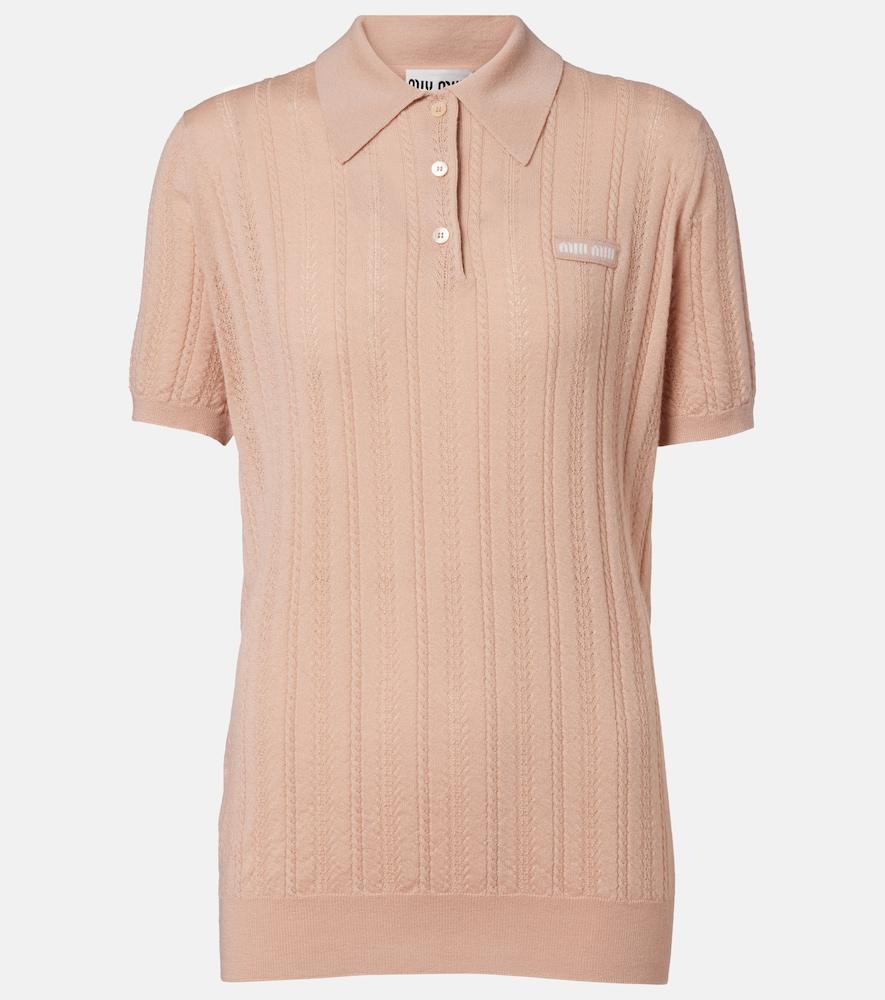 miu miu cashmere polo sweater