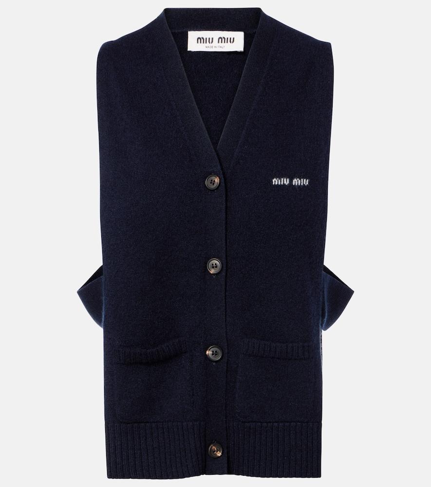 miu miu cashmere sweater vest