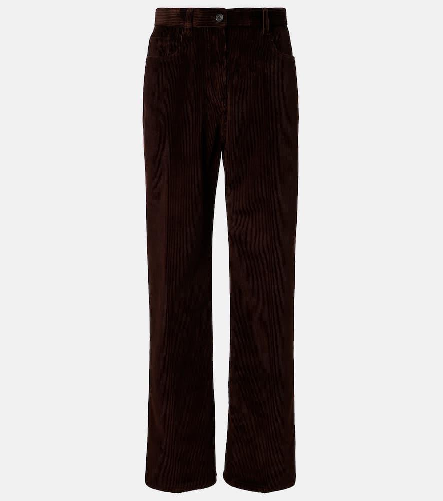 miu miu cotton corduroy wide