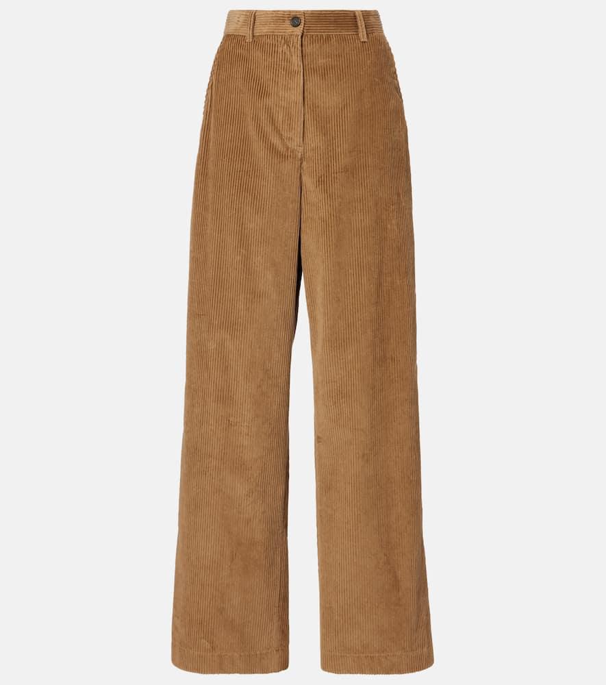 miu miu cotton corduroy wide