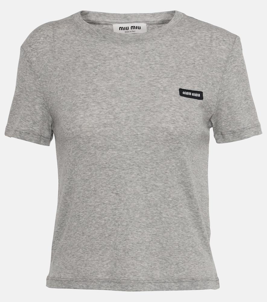 miu miu cotton jersey t