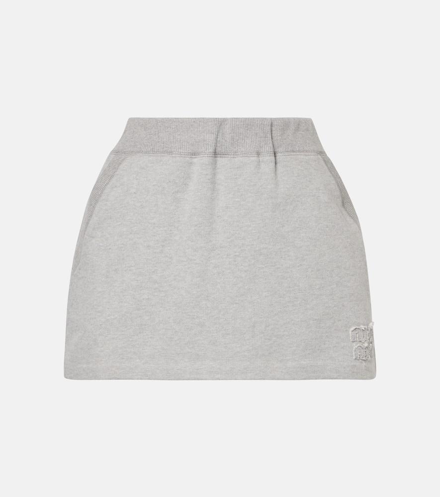 miu miu cotton miniskirt