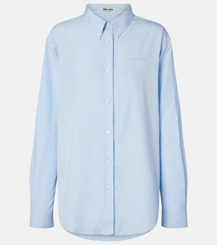 miu miu cotton poplin shirt
