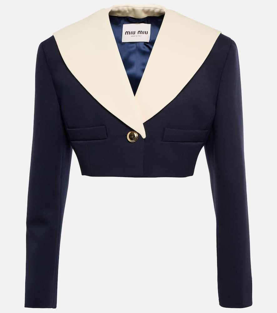 miu miu crop wool jacket
