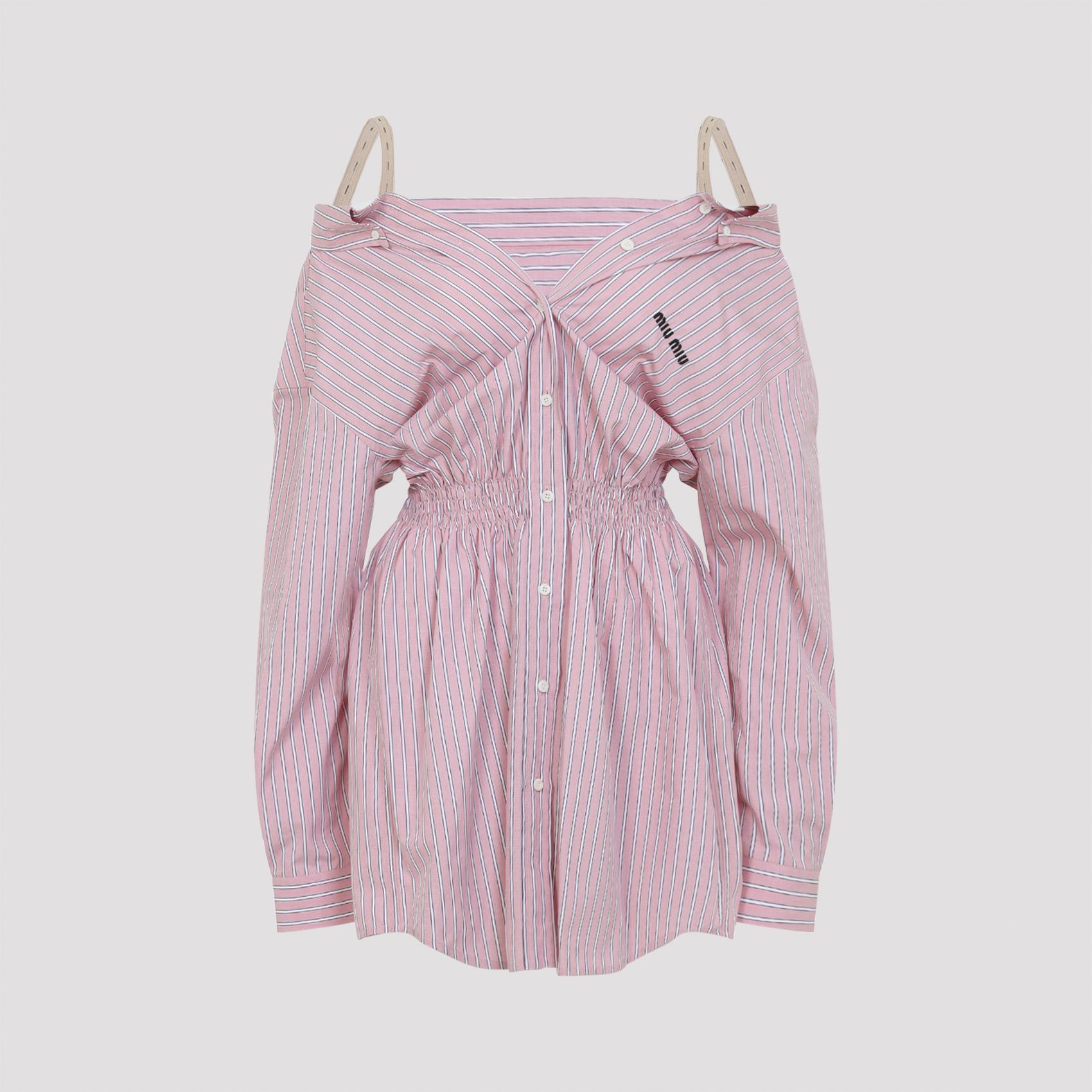 miu miu dress pink & purple cotton - women