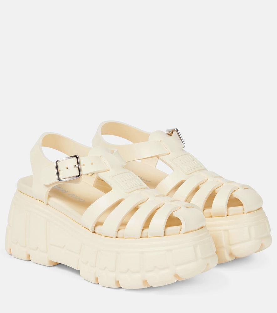miu miu fisherman platform sandals