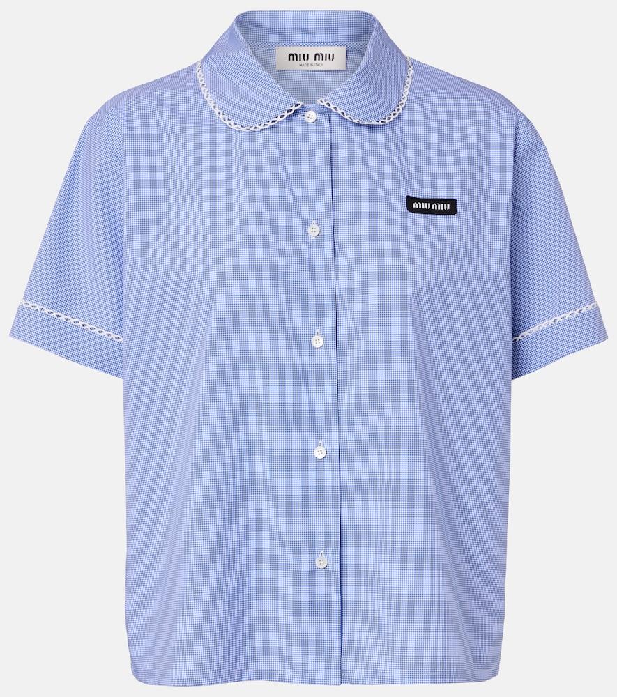 miu miu gingham lace