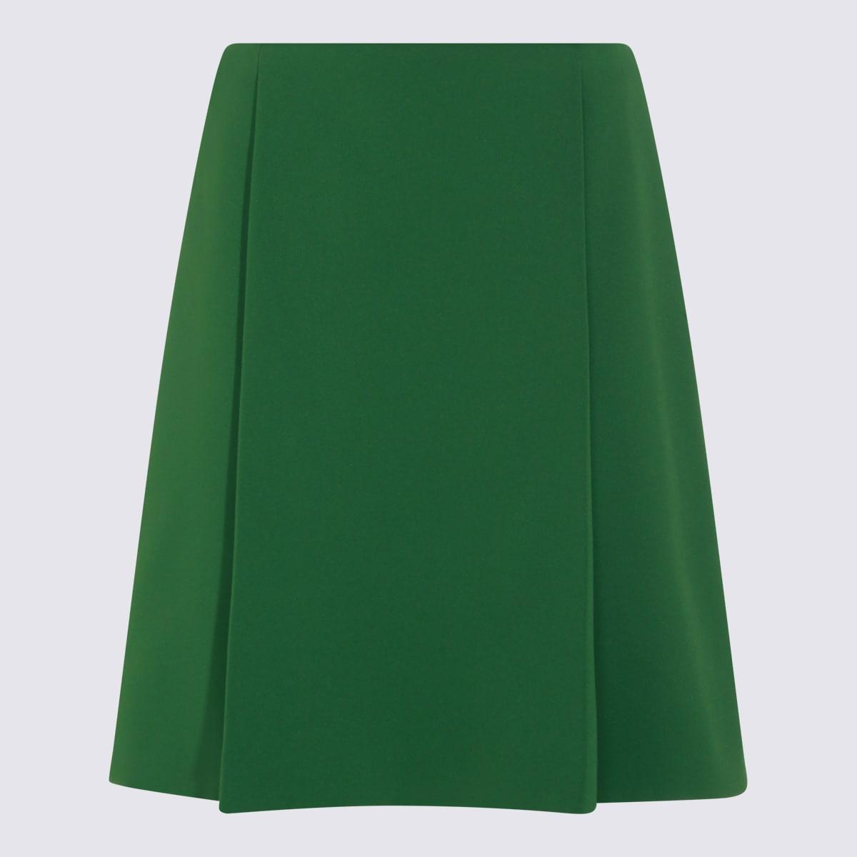 miu miu green skirt