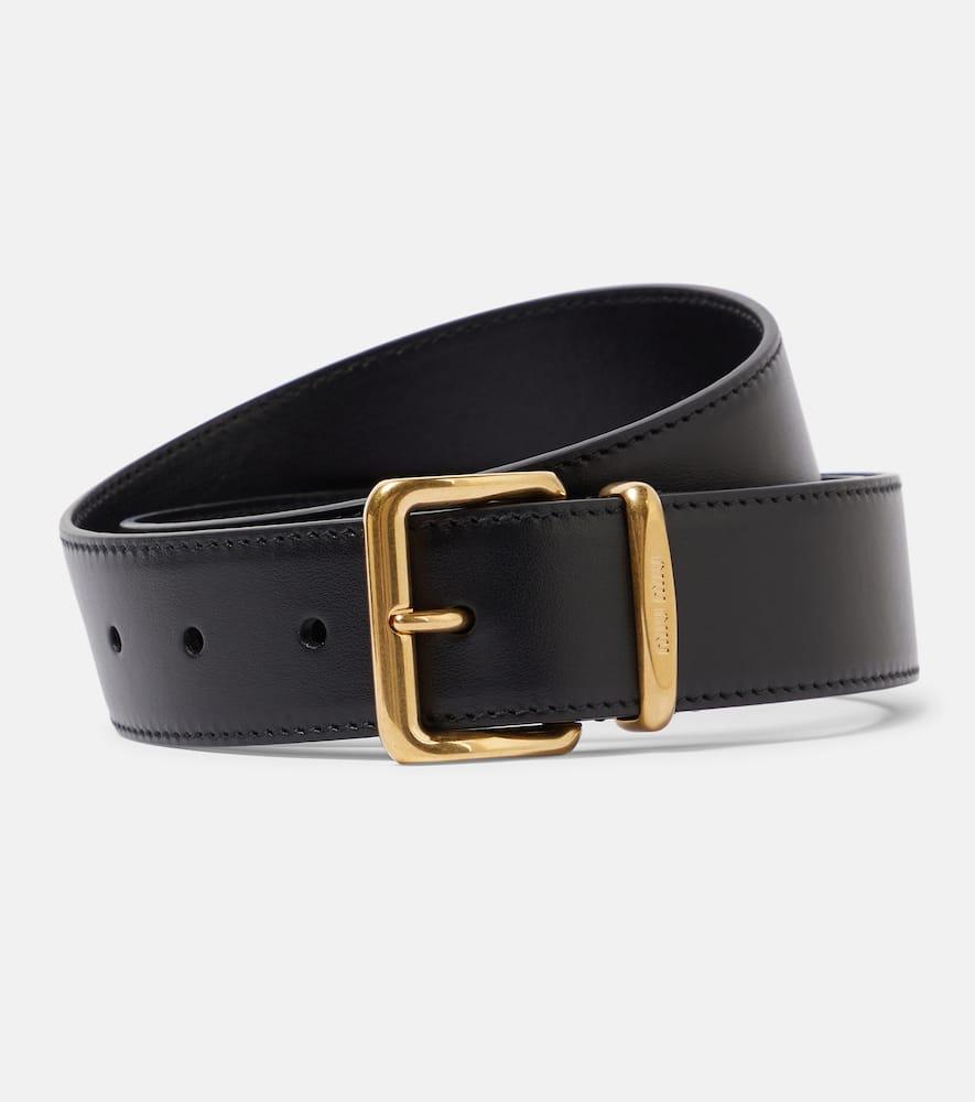 miu miu leather belt