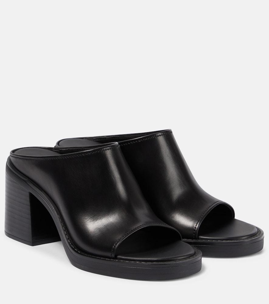 miu miu leather mules
