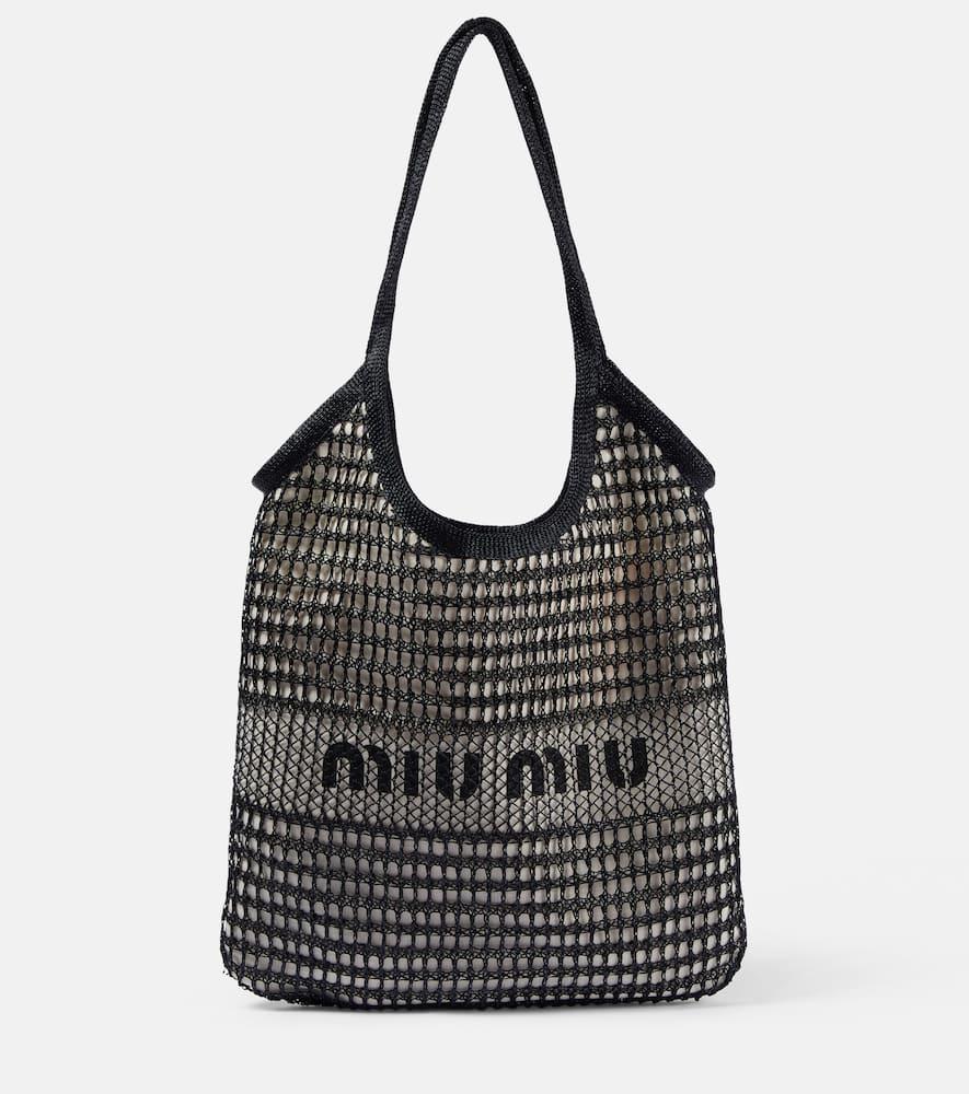 miu miu logo leather