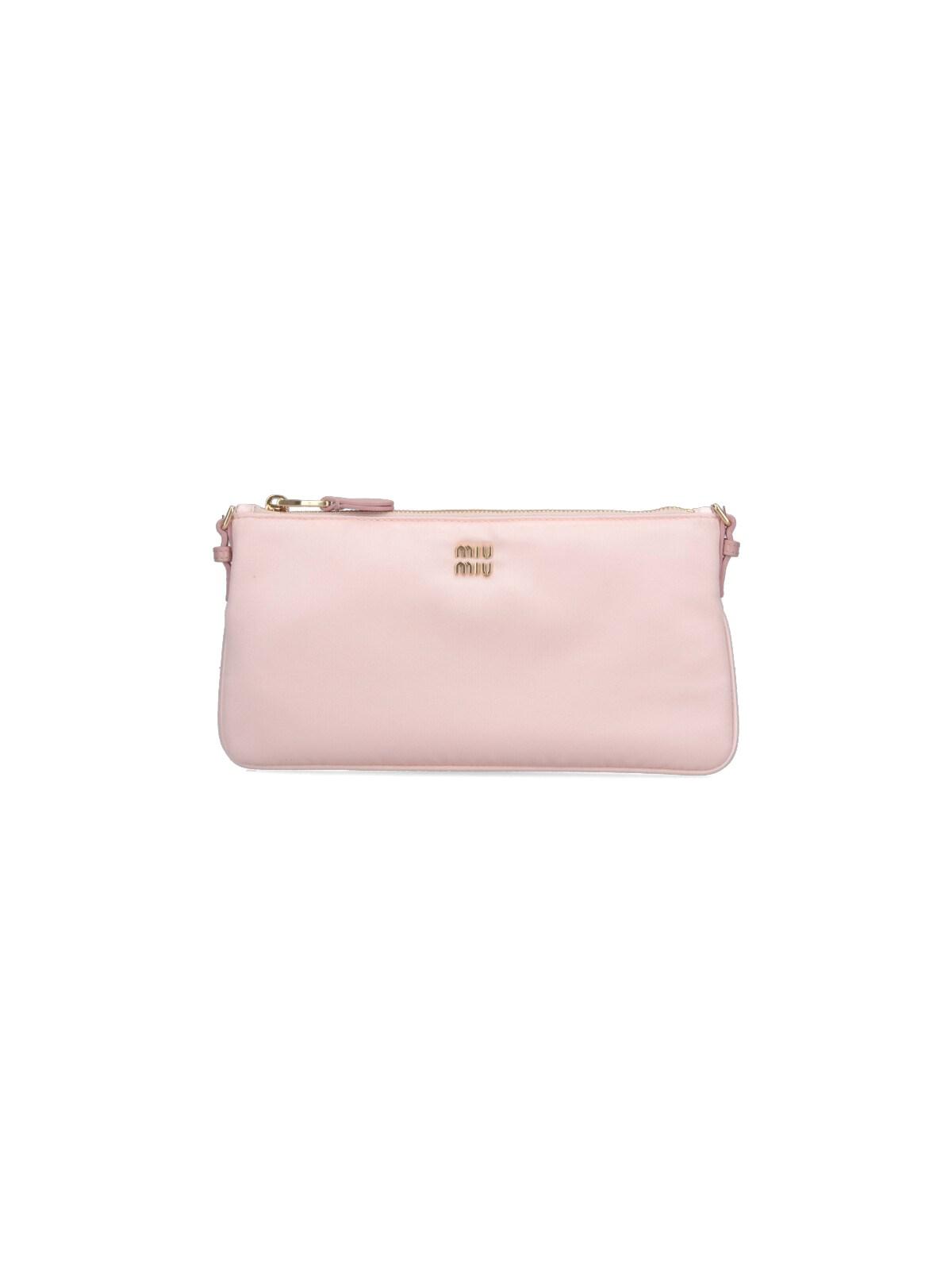 miu miu logo mini pouch