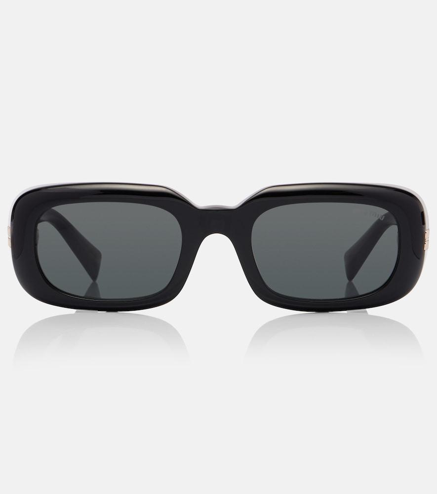 miu miu logo rectangular sunglasses