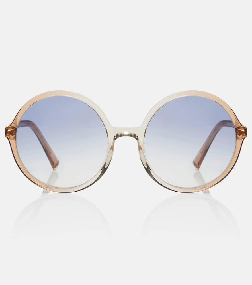 miu miu logo round sunglasses