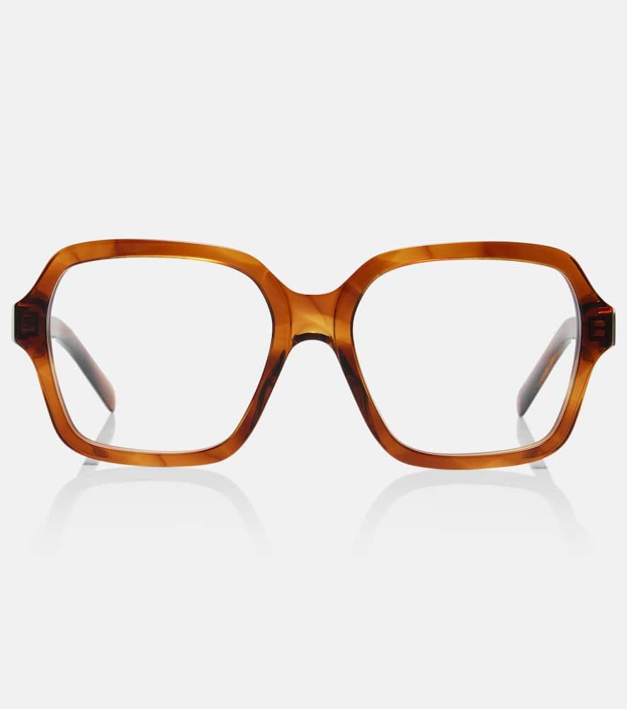 miu miu logo square glasses
