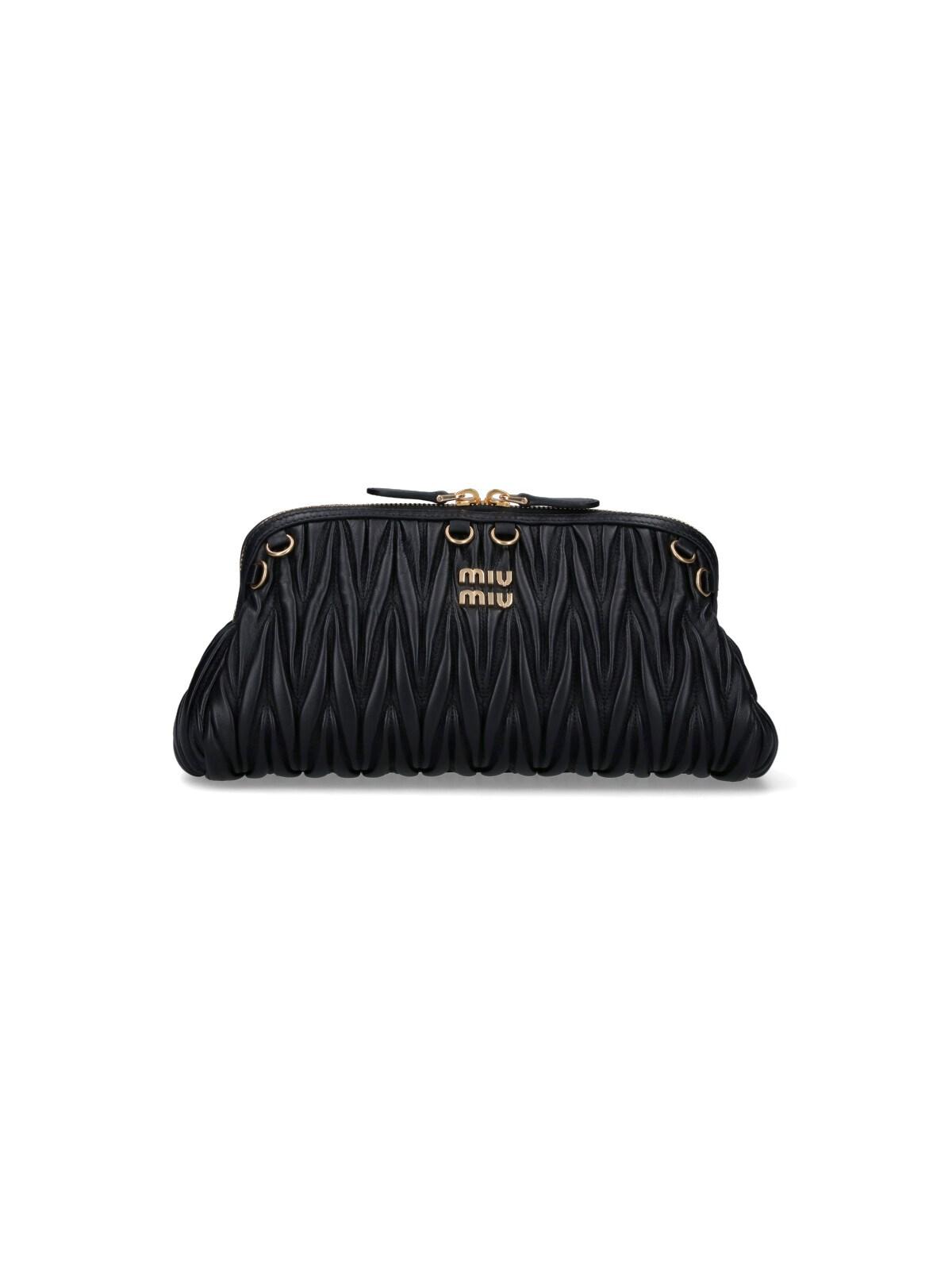 miu miu matelassé leather pouch