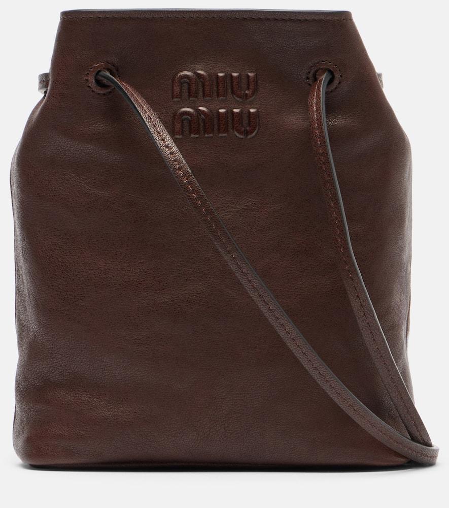 miu miu mini leather crossbody bag