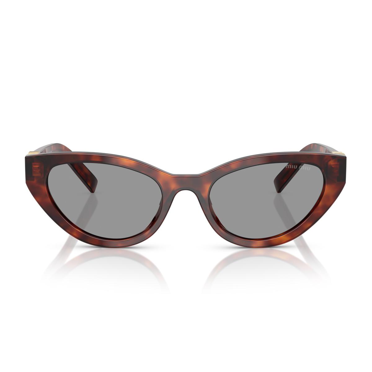 miu miu miu 0mu a04s 21c40o havana mahogany marrone acetate occhiali da sole - women