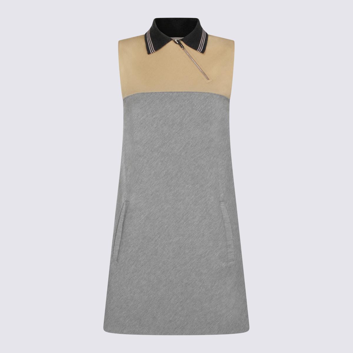 miu miu miu dresses grigio+cammello _vi pa ea - women