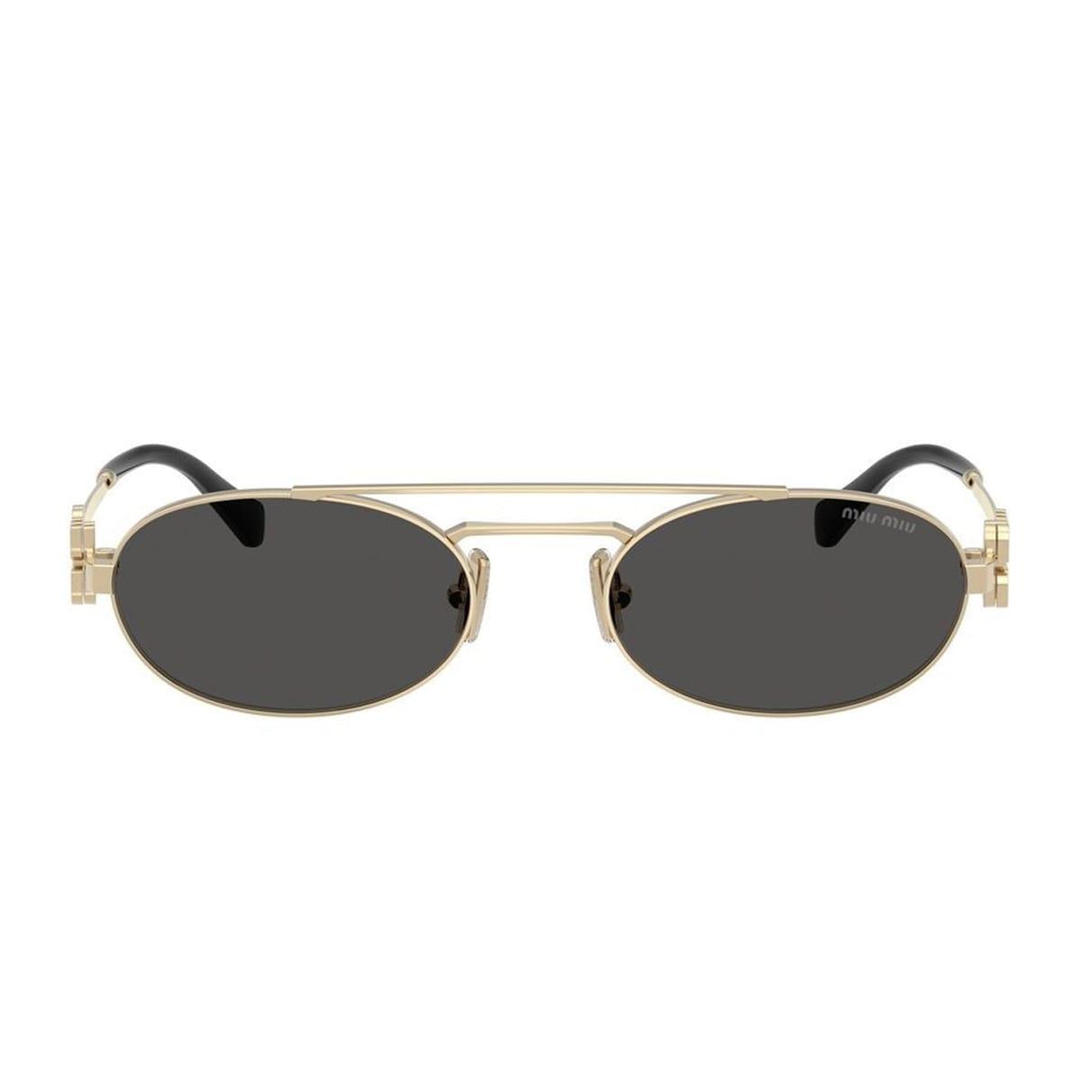 miu miu miumiu 0mu 54zs miu logo zvn08z oro sunglasses