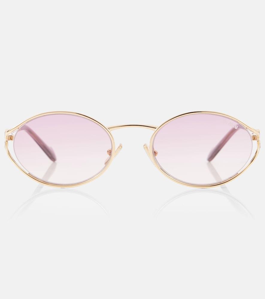 miu miu mu 52ys oval sunglasses