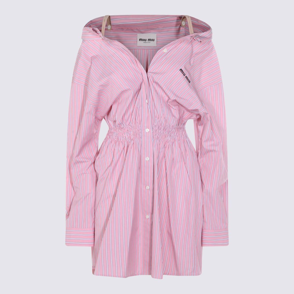 miu miu pink cotton dress