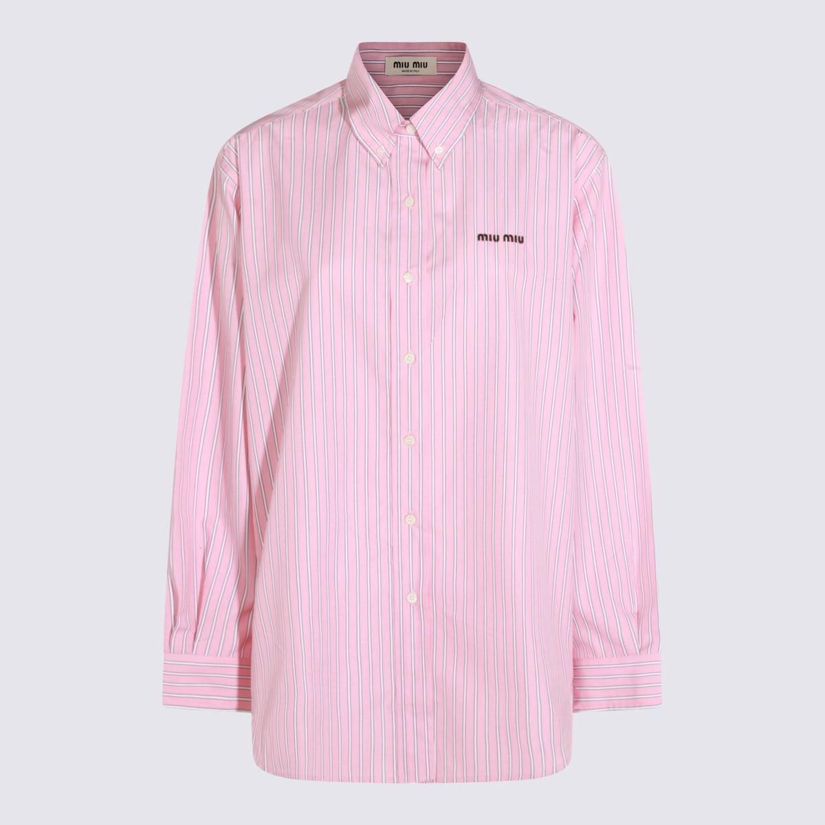 miu miu pink cotton shirt