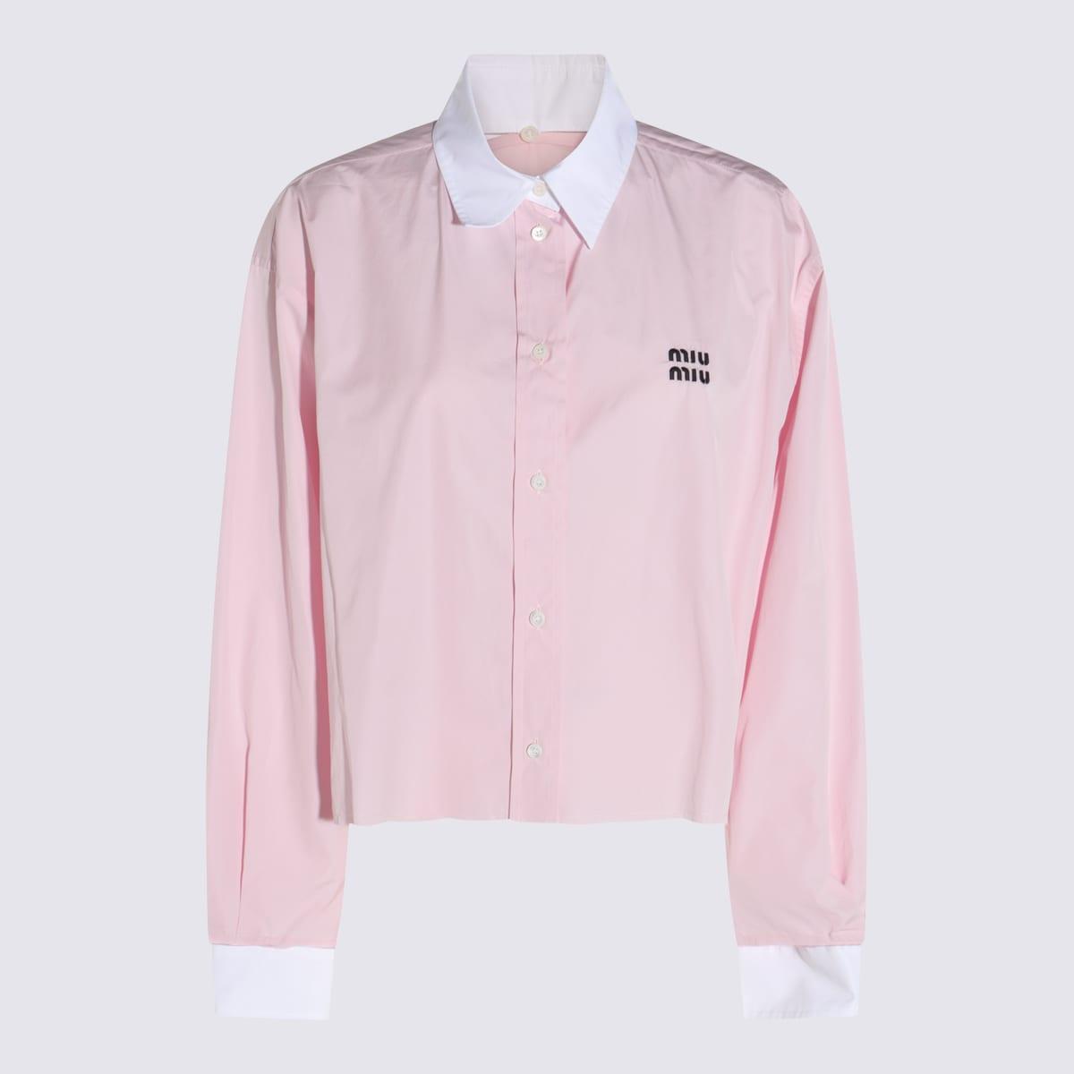 miu miu pink cotton shirt