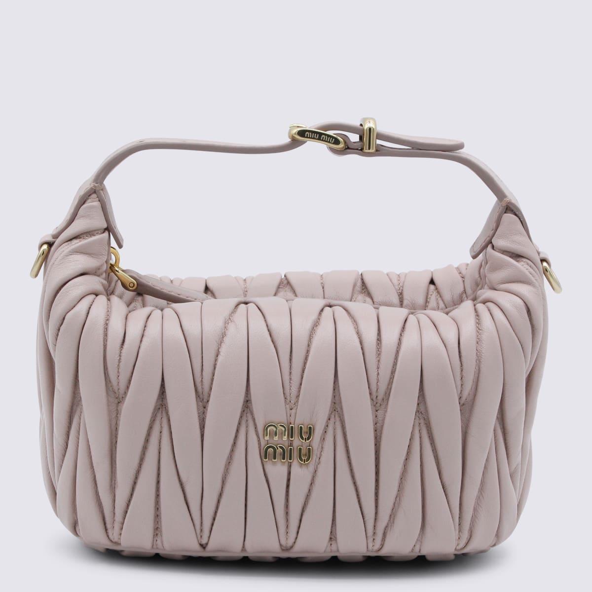 miu miu pink leather mini bag