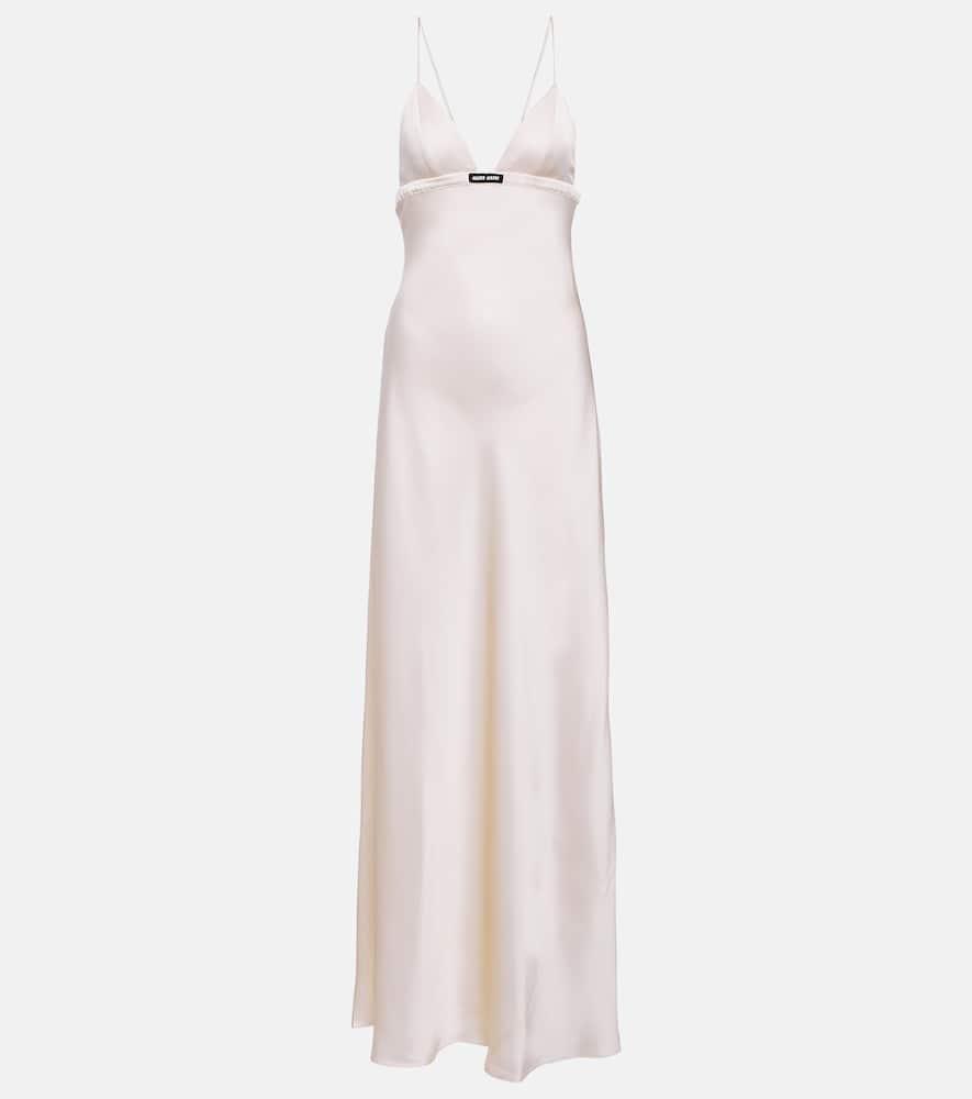 miu miu satin gown