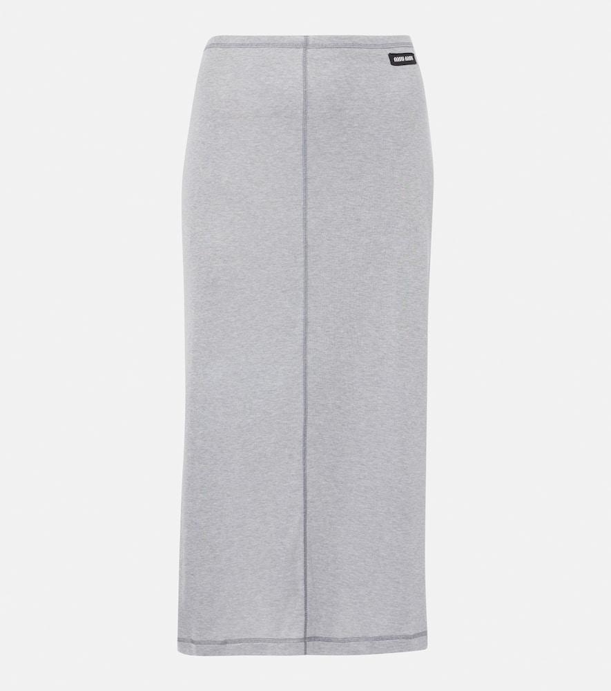 miu miu silk midi skirt