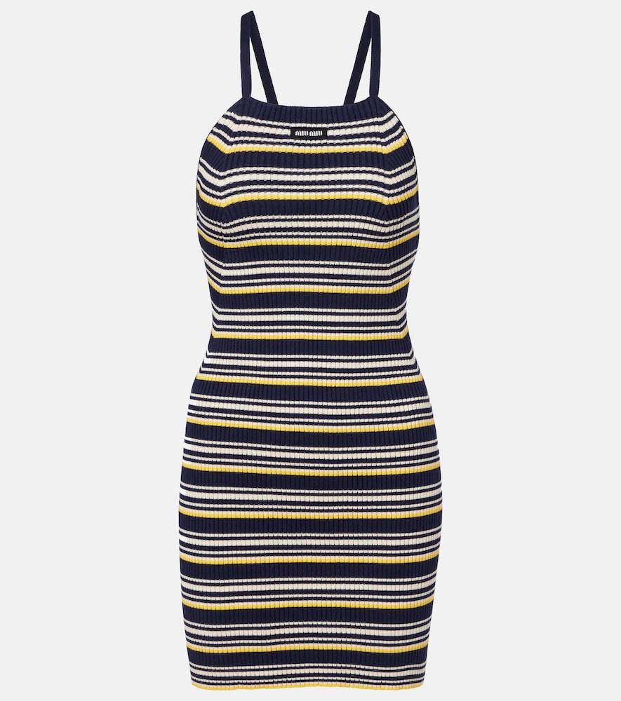 miu miu striped cotton