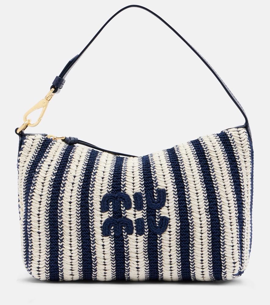 miu miu striped leather
