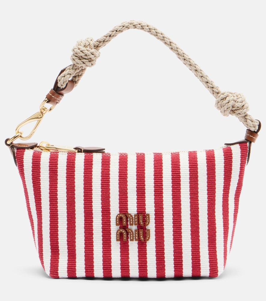 miu miu striped leather