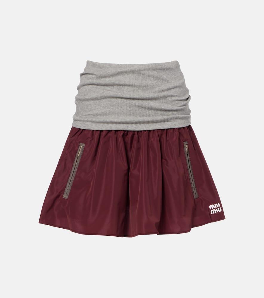miu miu technical miniskirt