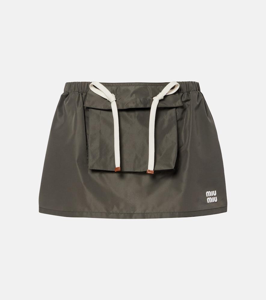 miu miu technical miniskirt