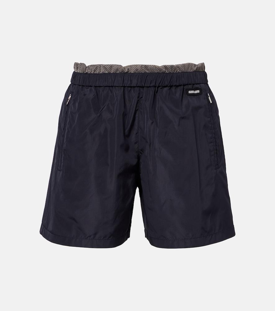 miu miu technical shorts