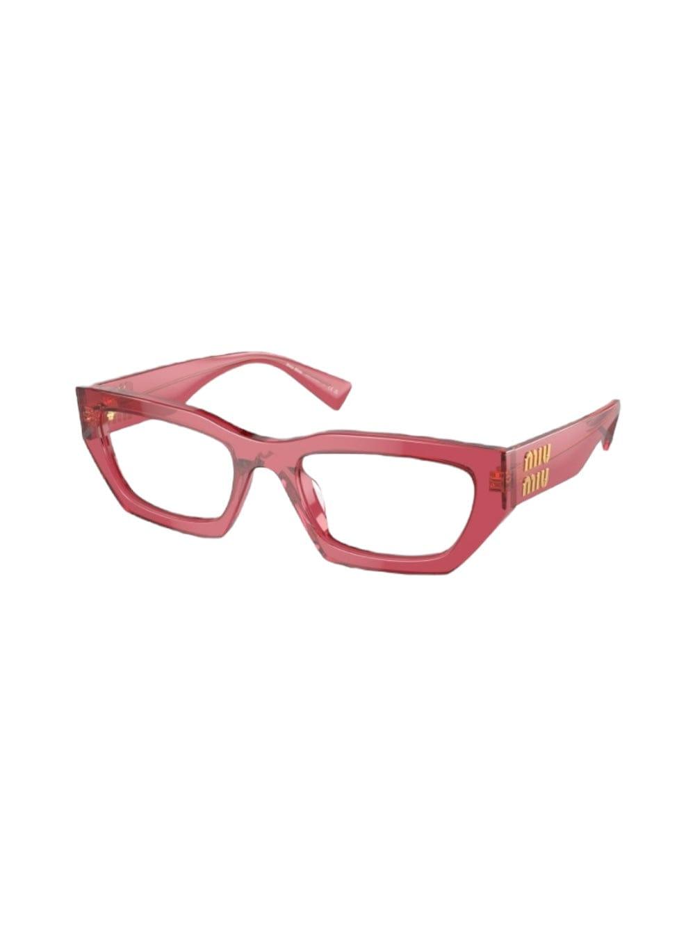 miu miu vmu 03x - crystal bordeaux glasses
