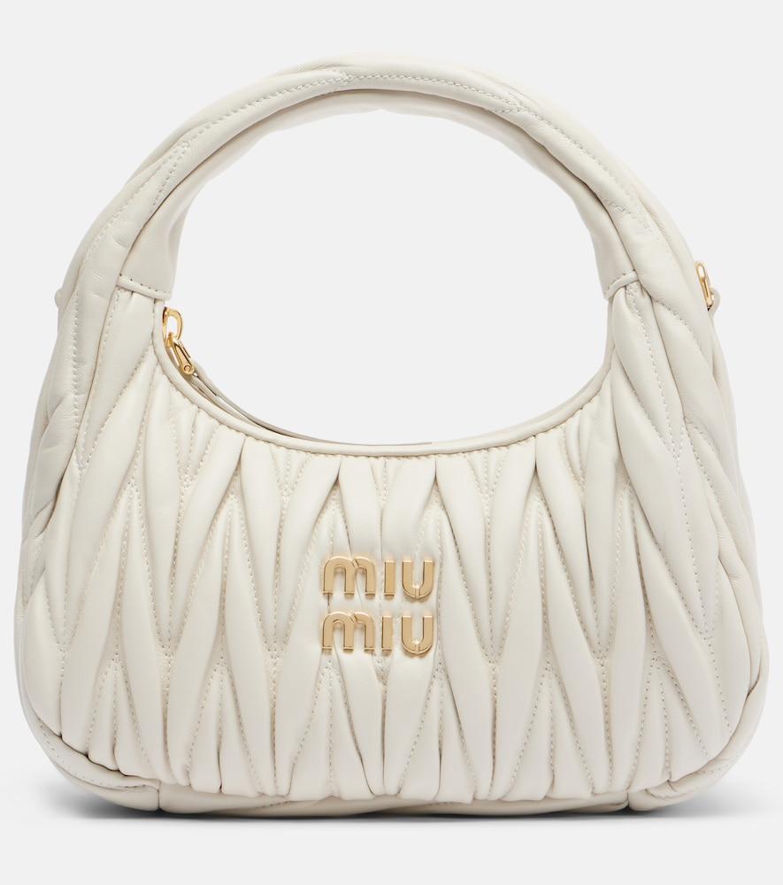 miu miu wander small leather top