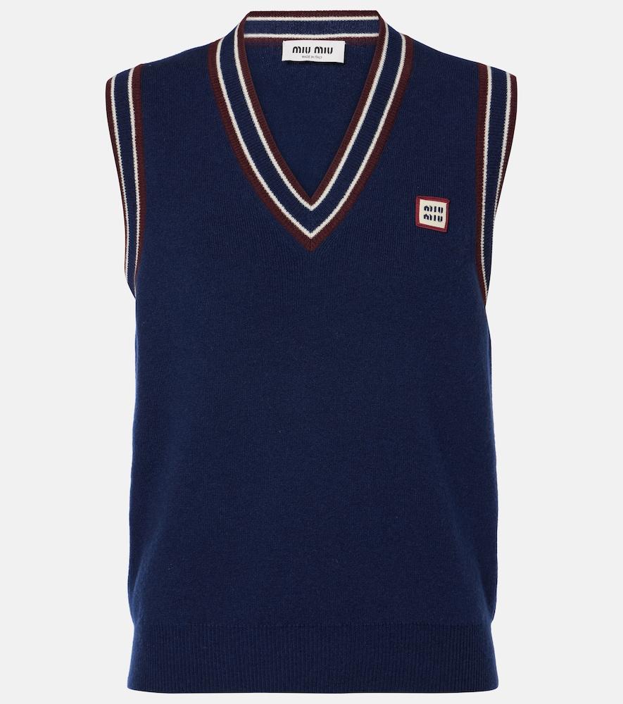 miu miu wool and cashmere sweater vest