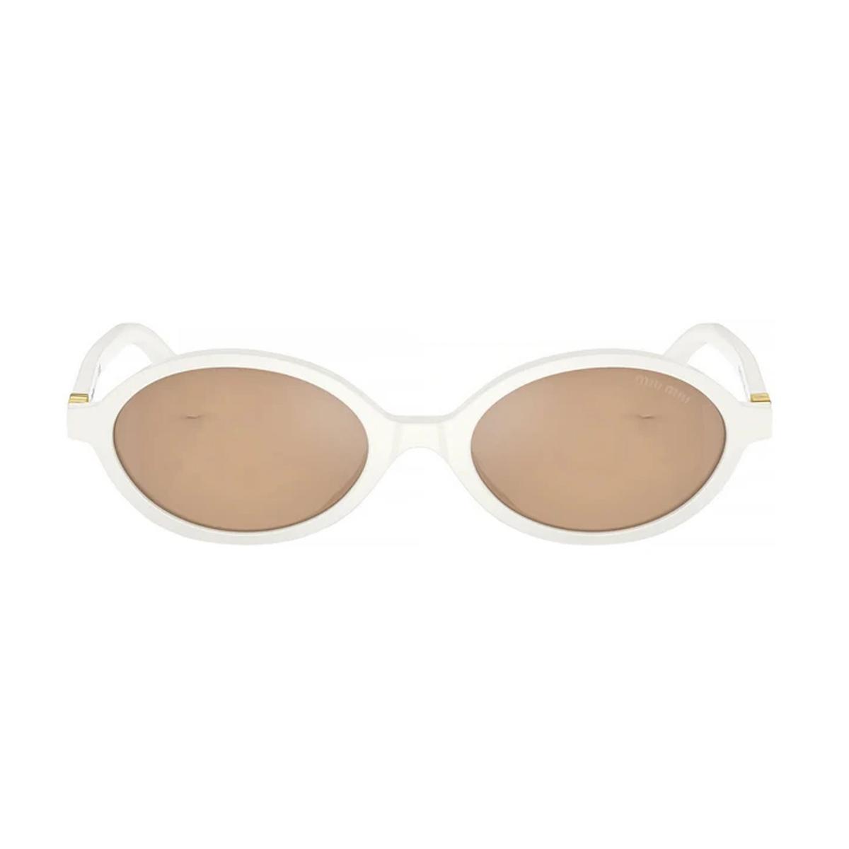 miumiu 0mu 04zs regard 14240d bianco acetate occhiali sole - women